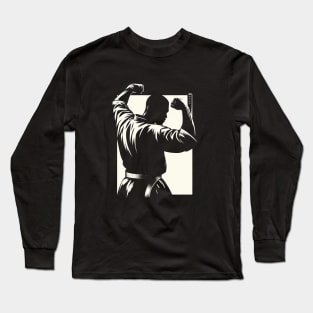 Karate Pose Long Sleeve T-Shirt